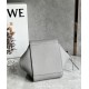 LOEWE Compact Hammock Bag In Soft Grained Calfskin - Pearl Grey