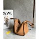 LOEWE Compact Hammock Bag In Soft Grained Calfskin - Toffee