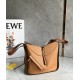 LOEWE Compact Hammock Bag In Soft Grained Calfskin - Toffee