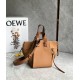 LOEWE Compact Hammock Bag In Soft Grained Calfskin - Toffee