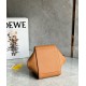 LOEWE Compact Hammock Bag In Soft Grained Calfskin - Toffee