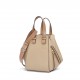 LOEWE Compact Hammock Bag In Soft Grained Calfskin - Sand