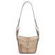 LOEWE Compact Hammock Bag In Soft Grained Calfskin - Sand