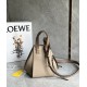 LOEWE Compact Hammock Bag In Soft Grained Calfskin - Sand