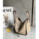 LOEWE Compact Hammock Bag In Soft Grained Calfskin - Sand