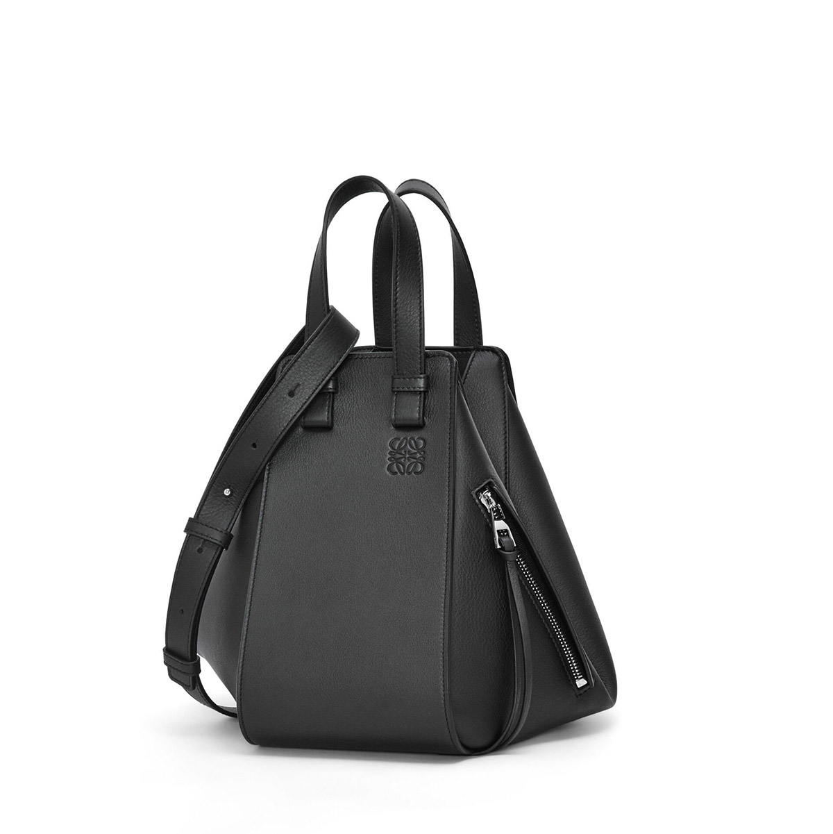 LOEWE Small Hammock Bag In Classic Calfskin - Black