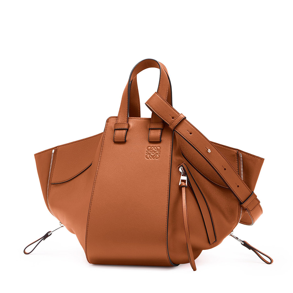 LOEWE Small Hammock Bag In Classic Calfskin - Tan