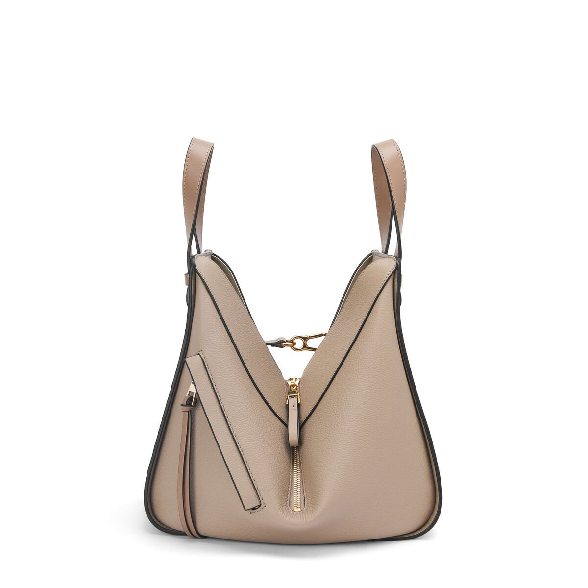 LOEWE Small Hammock Bag In Soft Grained Calfskin - Sand