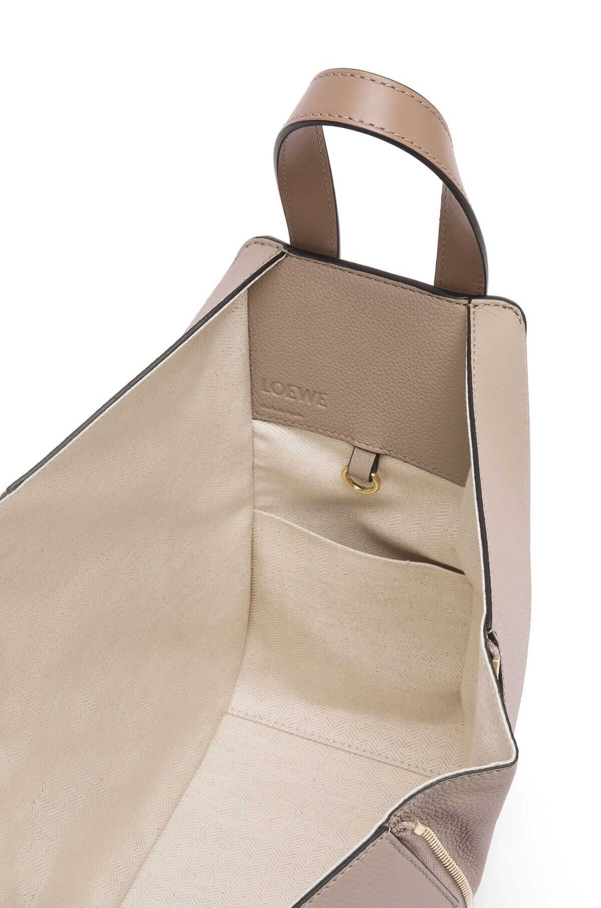 LOEWE Small Hammock Bag In Soft Grained Calfskin - Sand