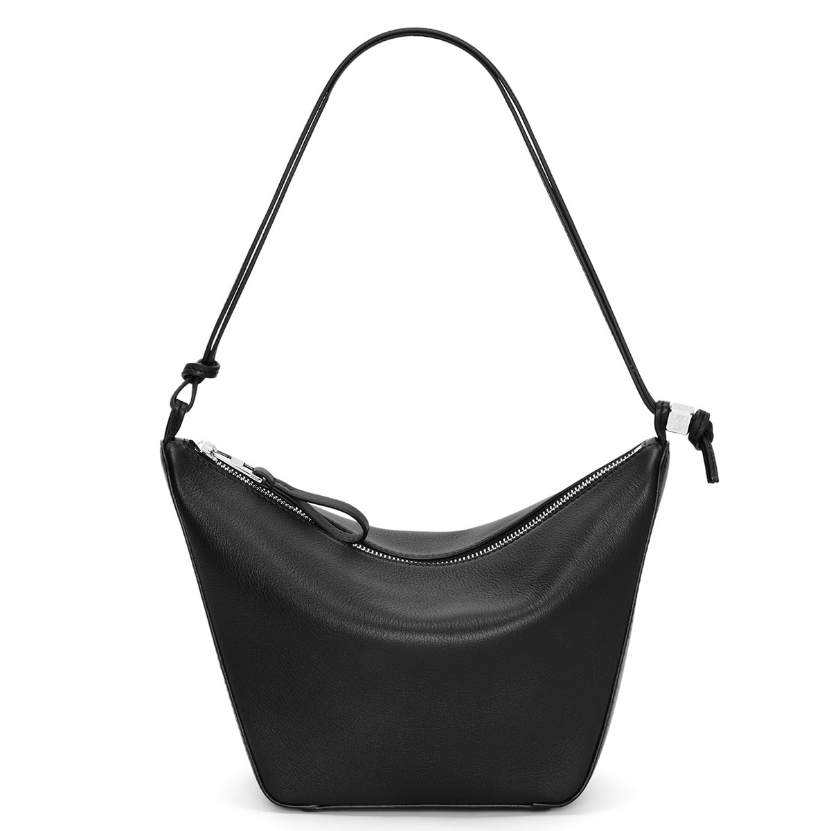 LOEWE Mini Hammock Hobo Bag In Classic Calfskin - Black