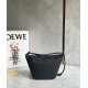 LOEWE Mini Hammock Hobo Bag In Classic Calfskin - Black