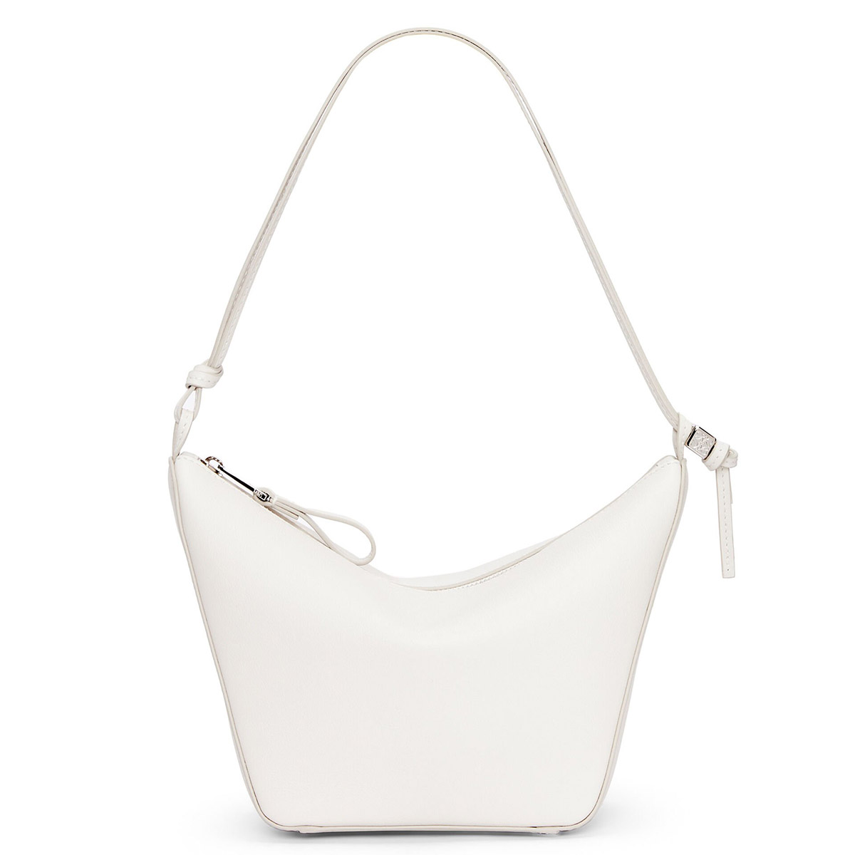 LOEWE Mini Hammock Hobo Bag In Classic Calfskin - Soft White