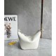 LOEWE Mini Hammock Hobo Bag In Classic Calfskin - Soft White