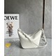 LOEWE Mini Hammock Hobo Bag In Classic Calfskin - Soft White