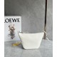 LOEWE Mini Hammock Hobo Bag In Classic Calfskin - Soft White