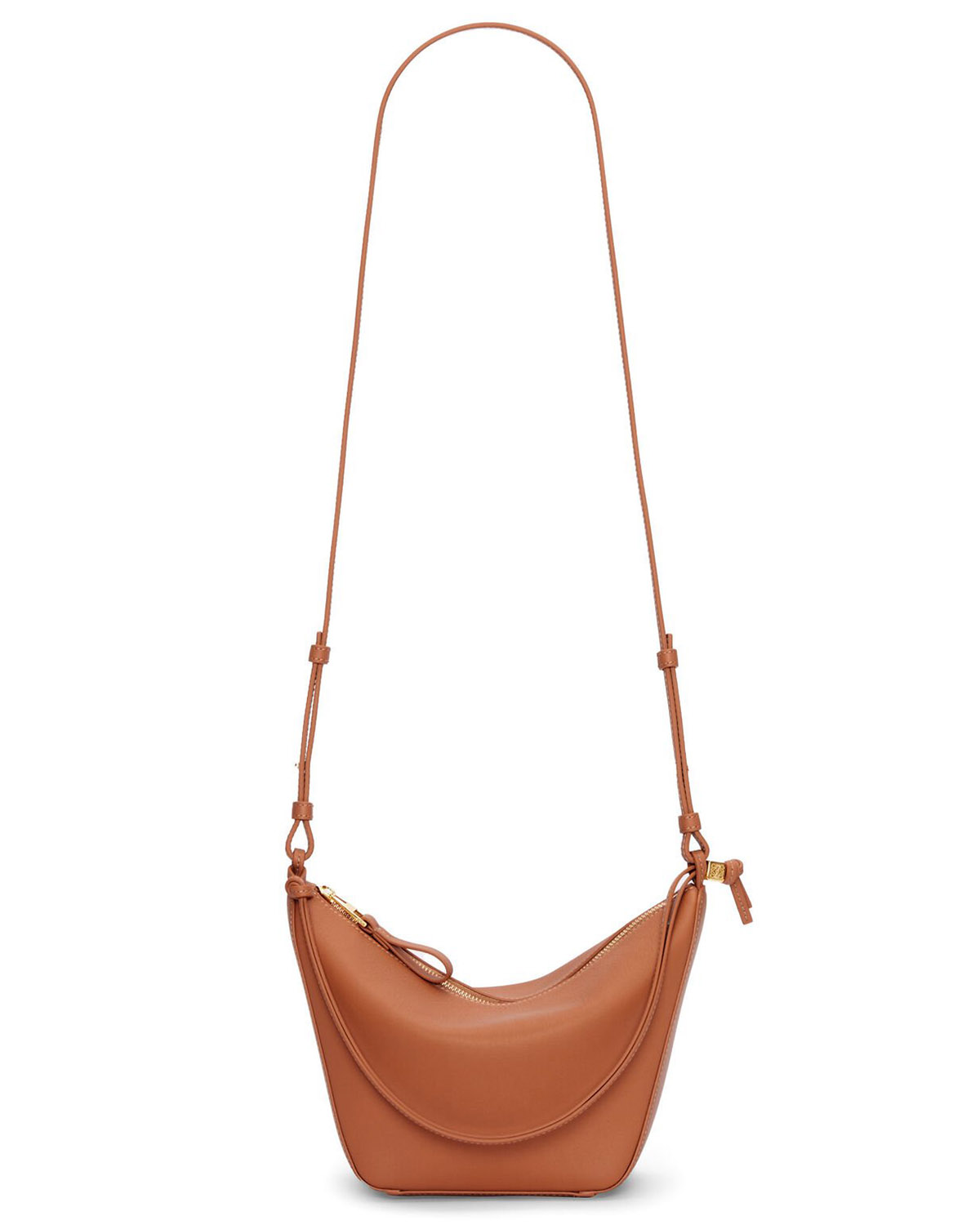 LOEWE Mini Hammock Hobo Bag In Classic Calfskin - Tan