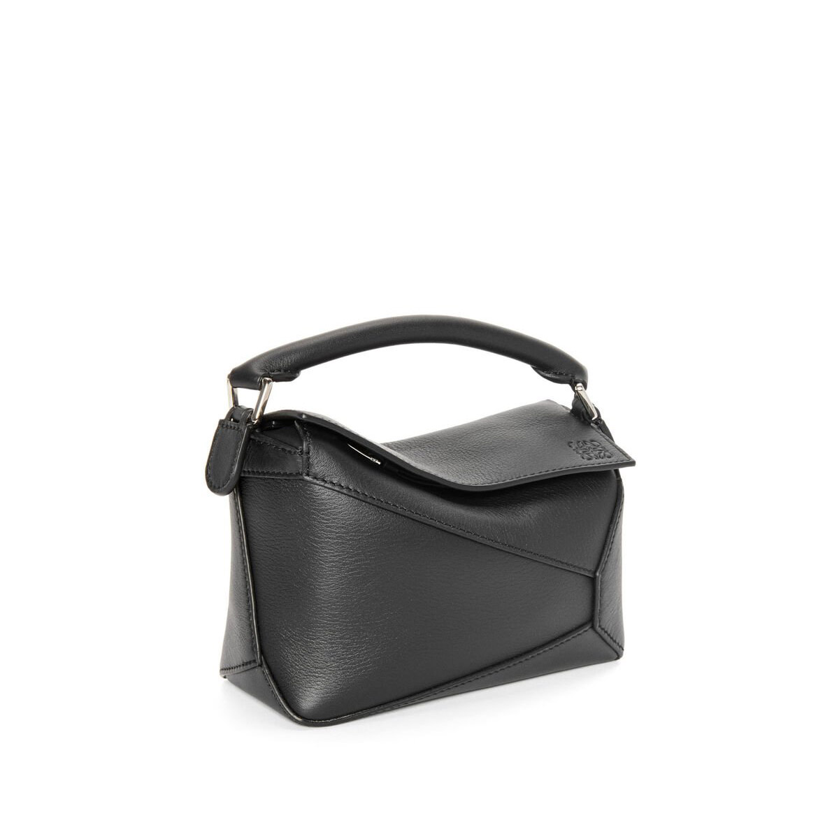 LOEWE Mini Puzzle Bag In  Calfskin - Black