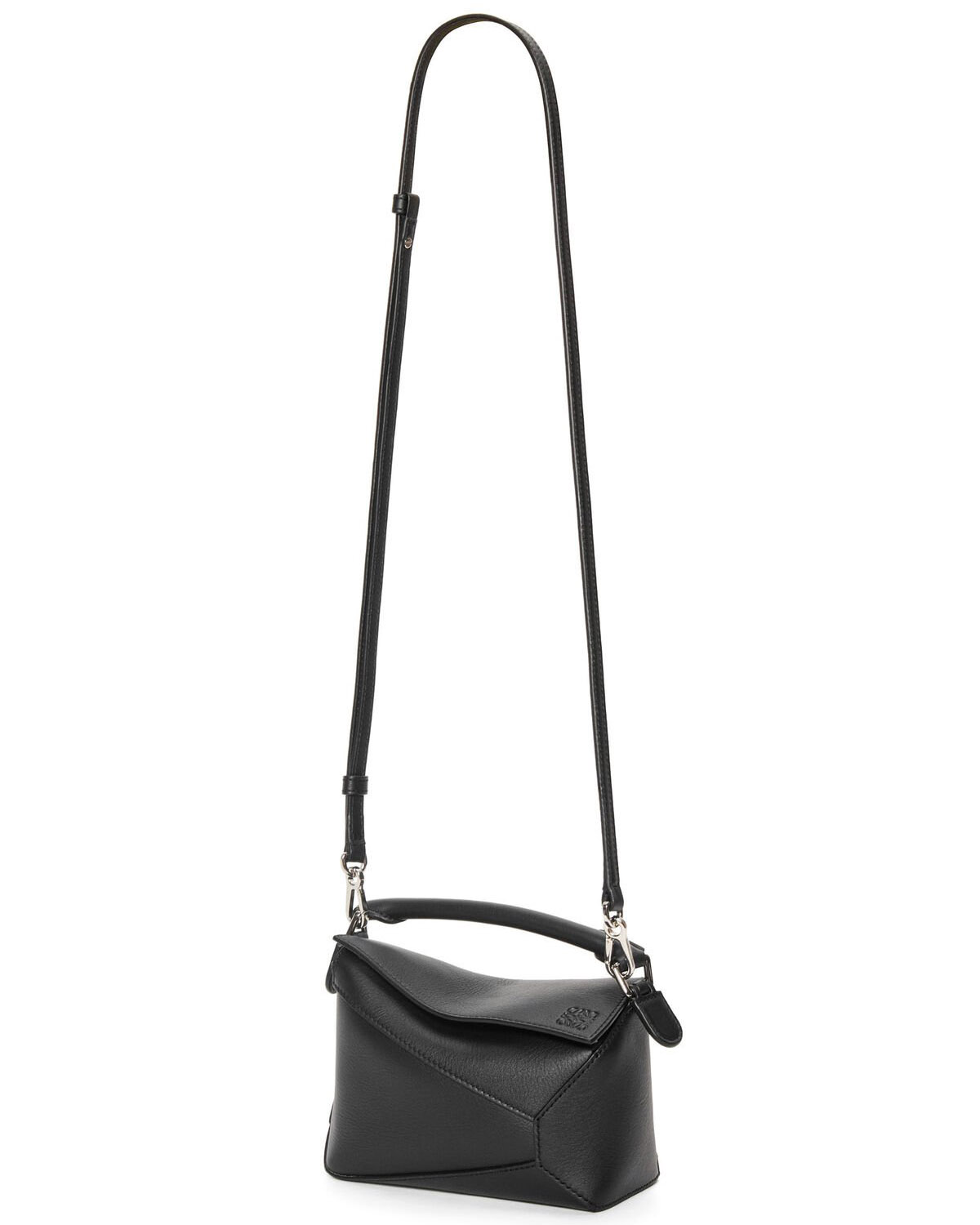 LOEWE Mini Puzzle Bag In  Calfskin - Black