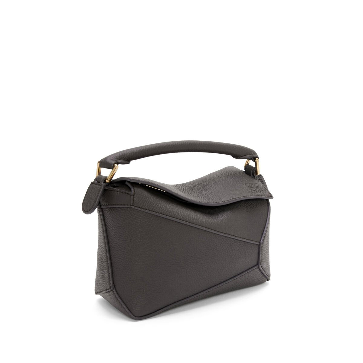 LOEWE Mini Puzzle Bag In  Calfskin - Dark Grey