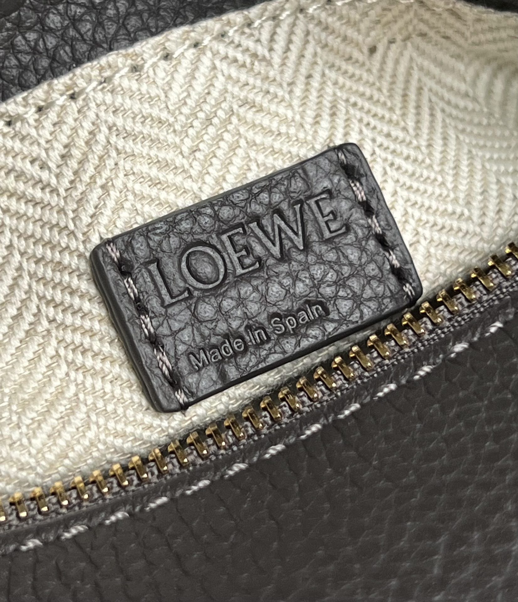 LOEWE Mini Puzzle Bag In  Calfskin - Dark Grey