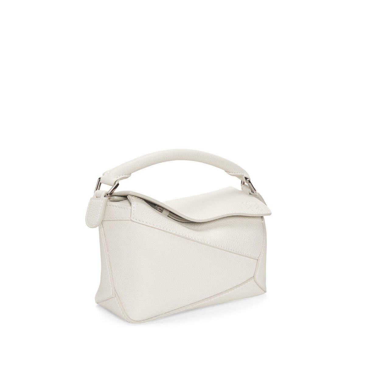 LOEWE Mini Puzzle Bag In  Calfskin - Soft White