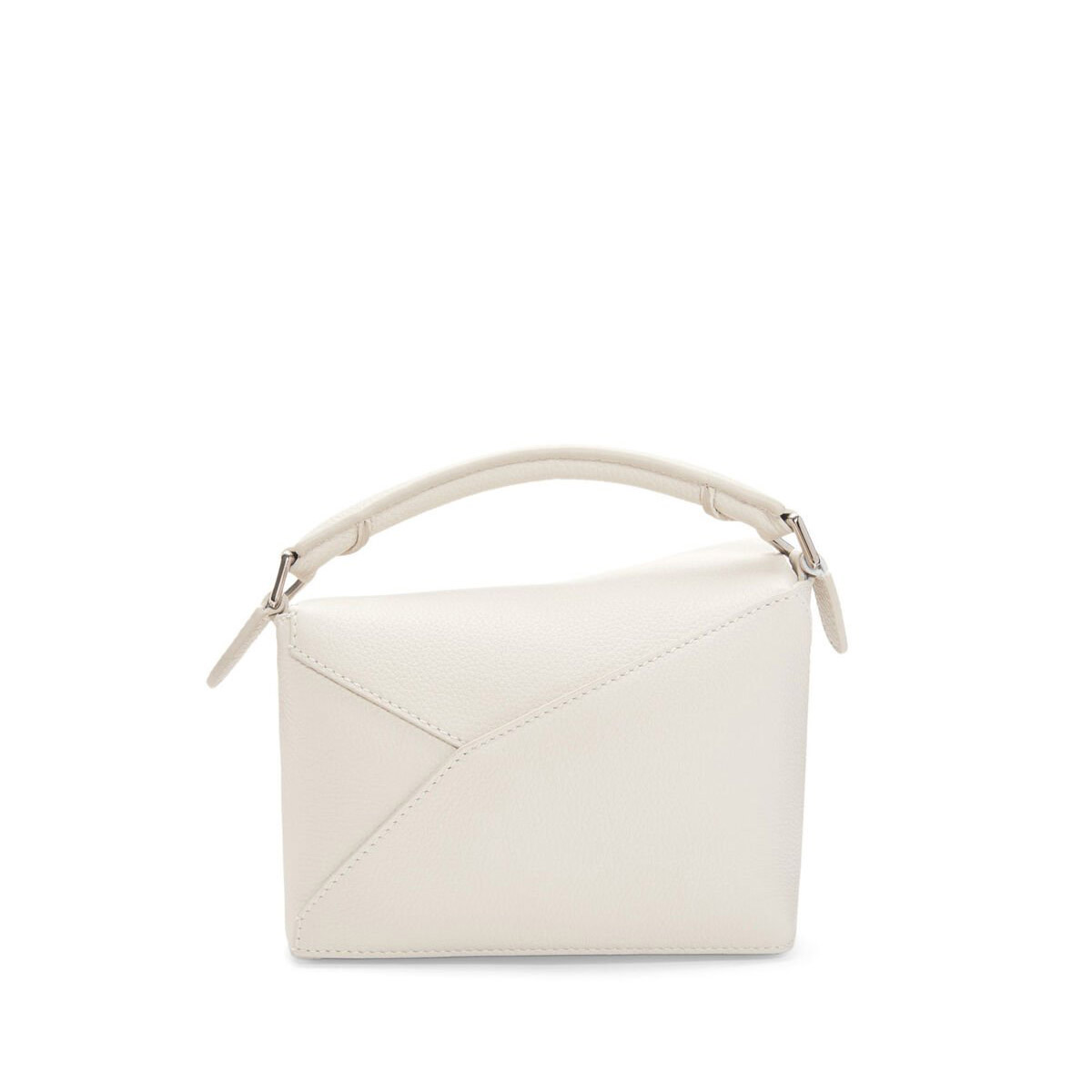 LOEWE Mini Puzzle Bag In  Calfskin - Soft White