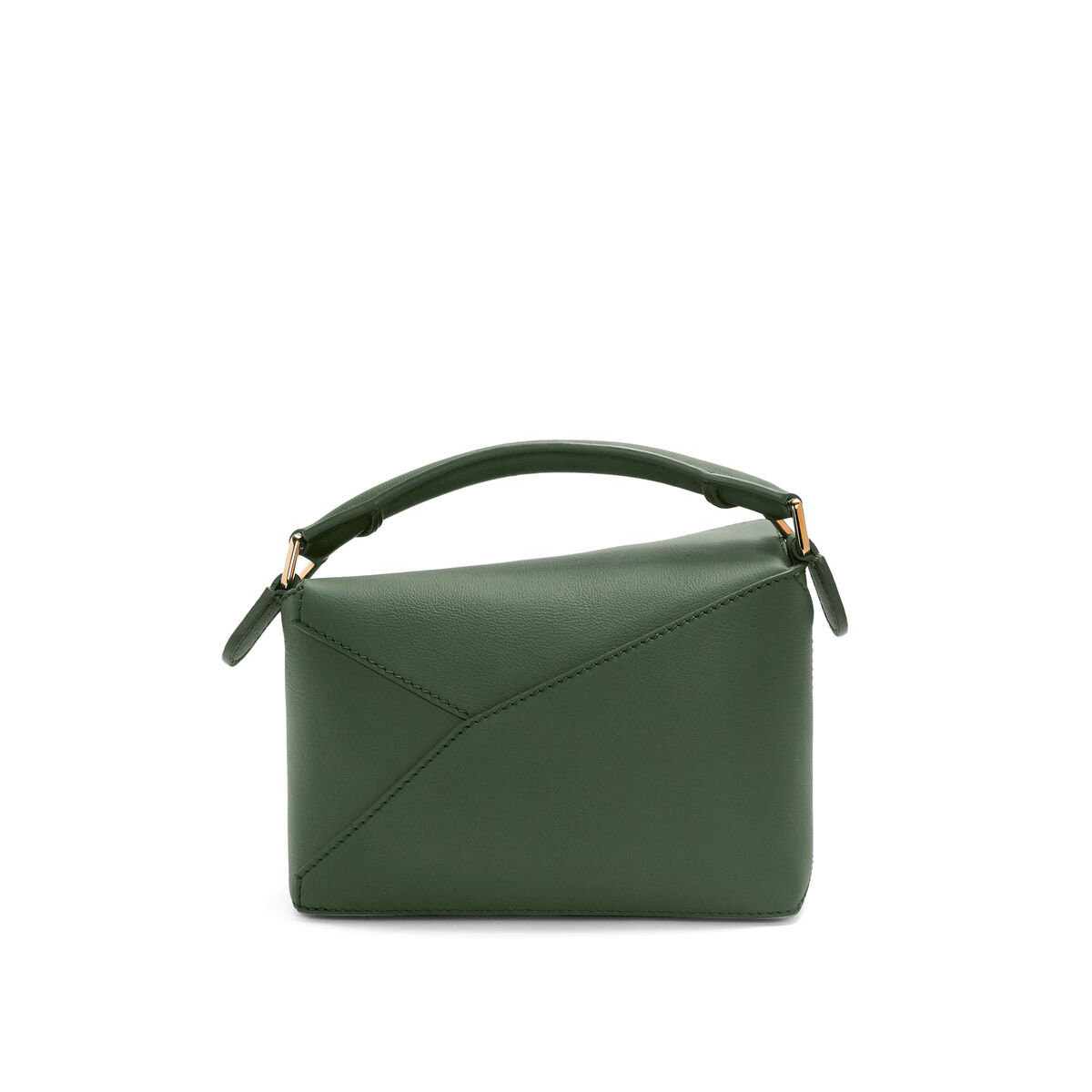 LOEWE Mini Puzzle Bag In  Calfskin - Bottle Green