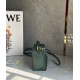 LOEWE Mini Puzzle Bag In  Calfskin - Bottle Green