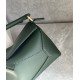 LOEWE Mini Puzzle Bag In  Calfskin - Bottle Green