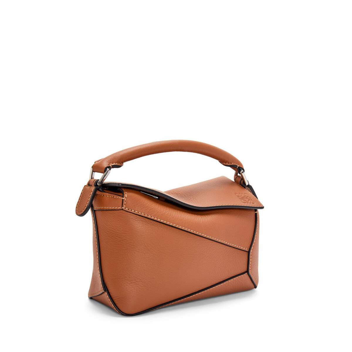 LOEWE Mini Puzzle Bag In  Calfskin - Tan