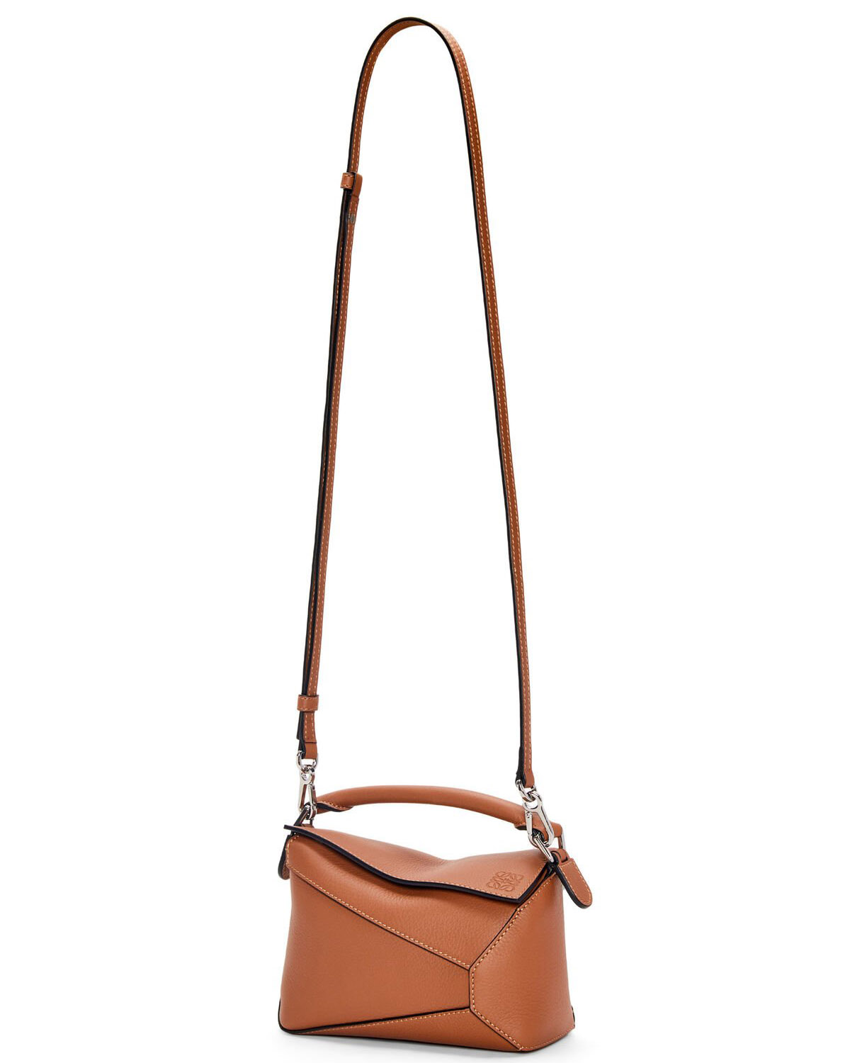 LOEWE Mini Puzzle Bag In  Calfskin - Tan