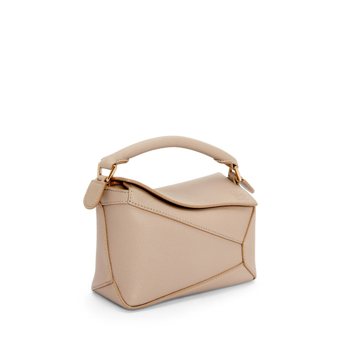 LOEWE Mini Puzzle Bag In  Calfskin - Sand