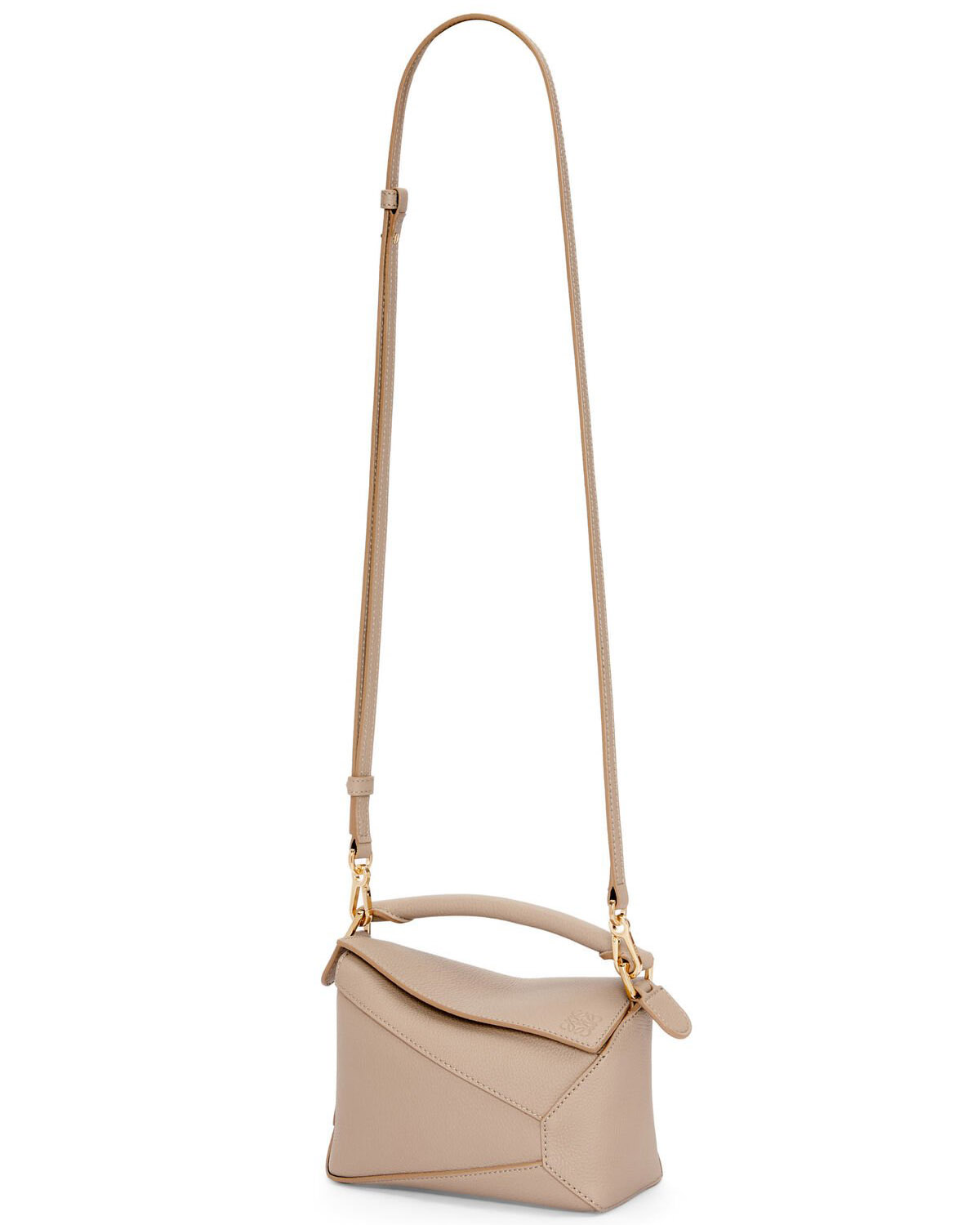 LOEWE Mini Puzzle Bag In  Calfskin - Sand