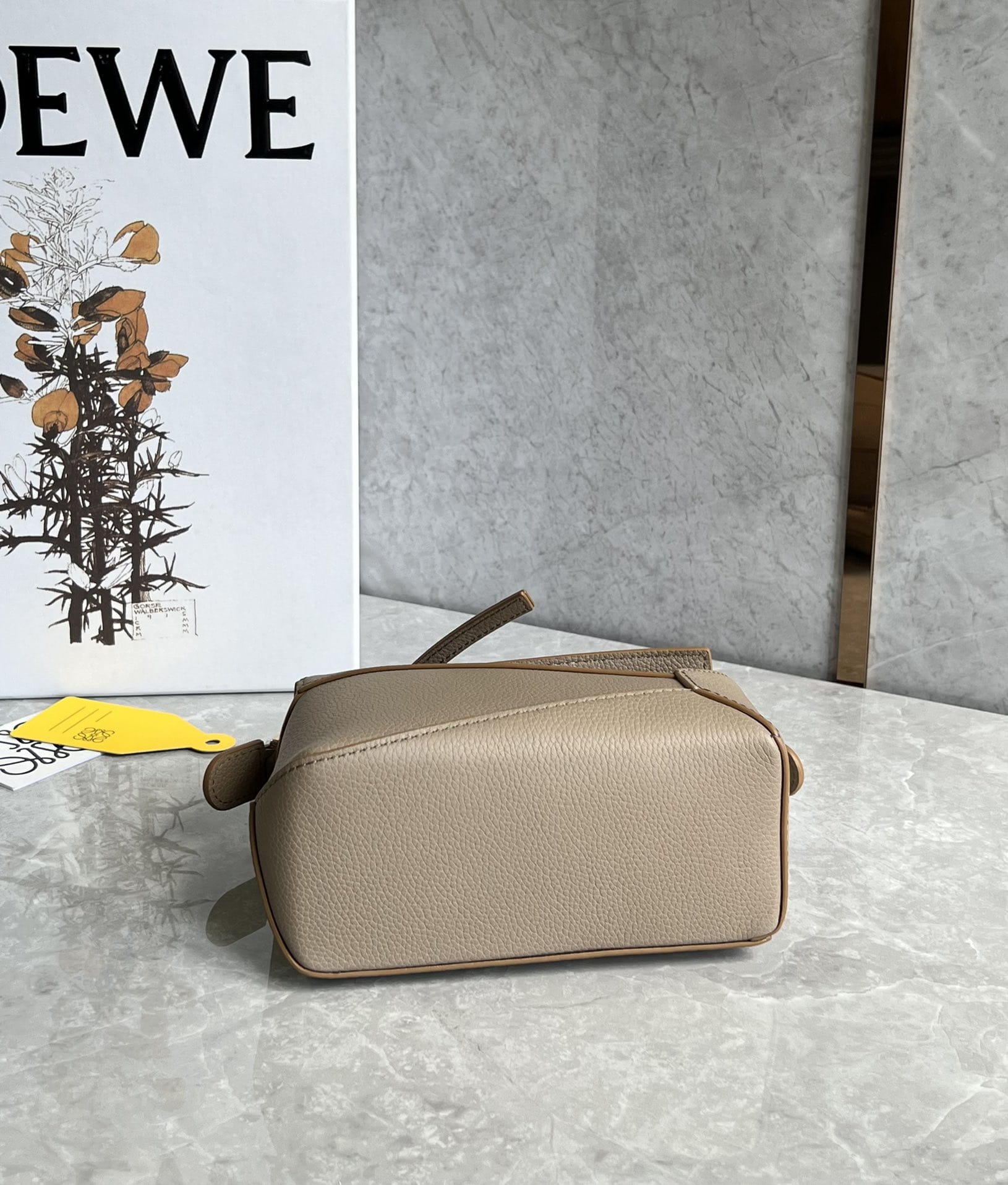 LOEWE Mini Puzzle Bag In  Calfskin - Sand