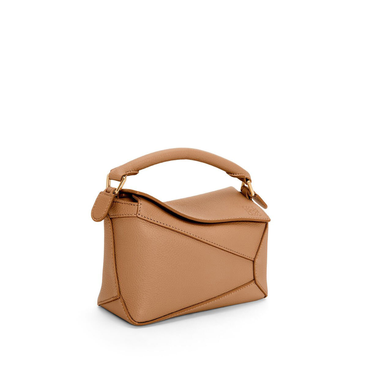 LOEWE Mini Puzzle Bag In  Calfskin - Toffee