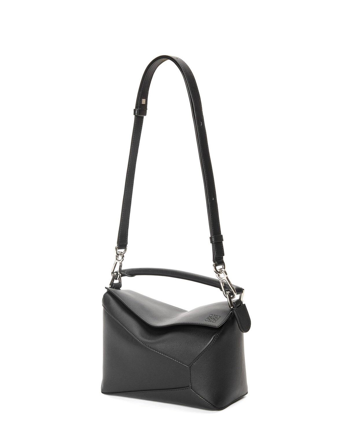 LOEWE Small Puzzle Bag In  Calfskin - Black