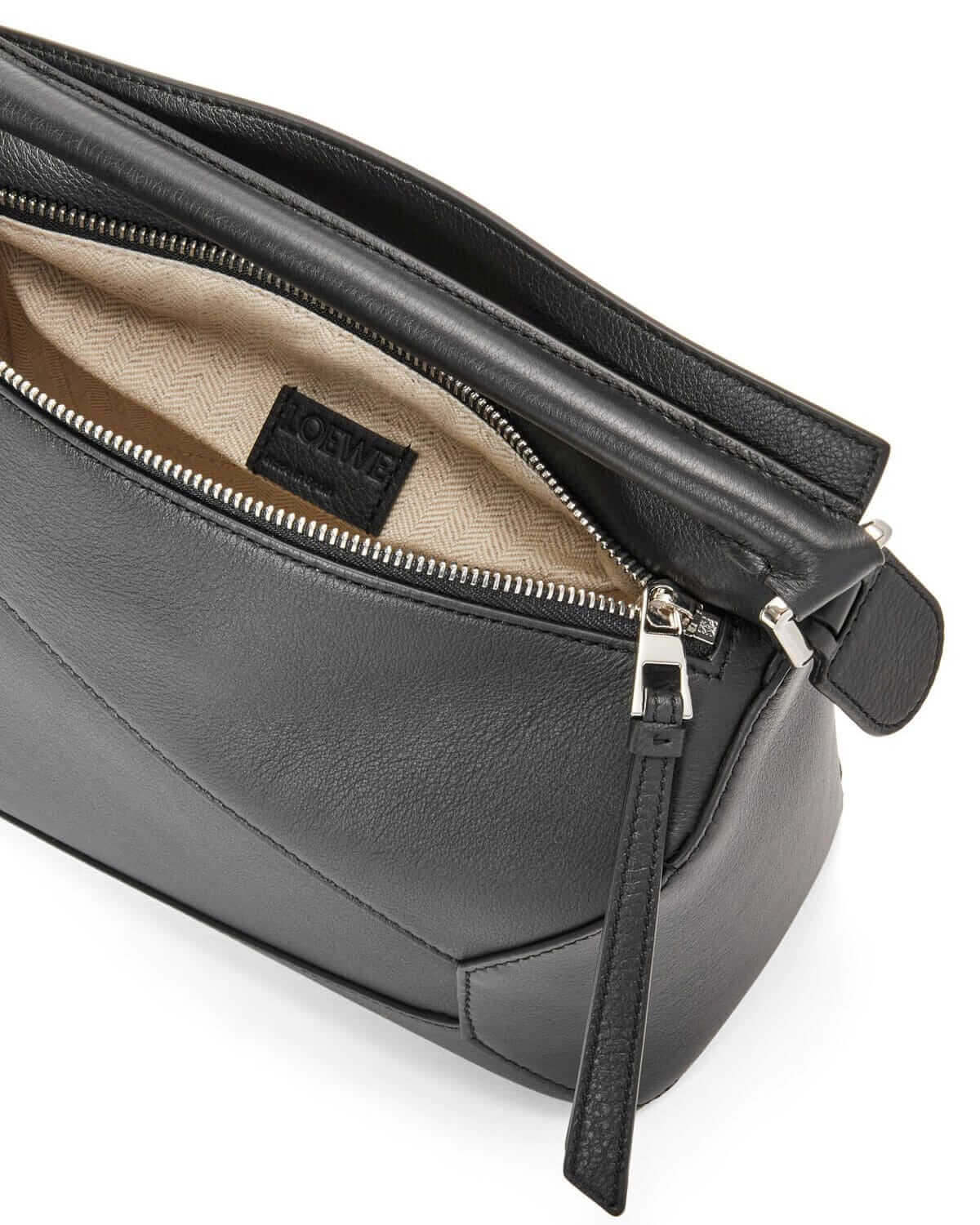 LOEWE Small Puzzle Bag In  Calfskin - Black