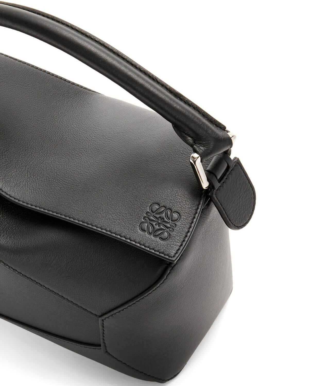 LOEWE Small Puzzle Bag In  Calfskin - Black