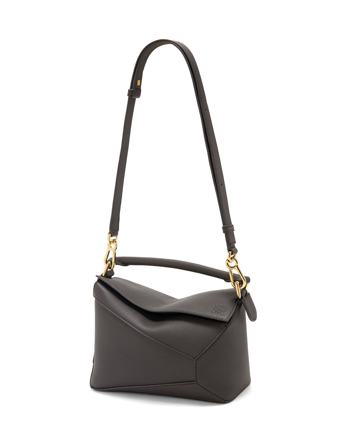 LOEWE Small Puzzle Bag In  Calfskin - Dark Grey