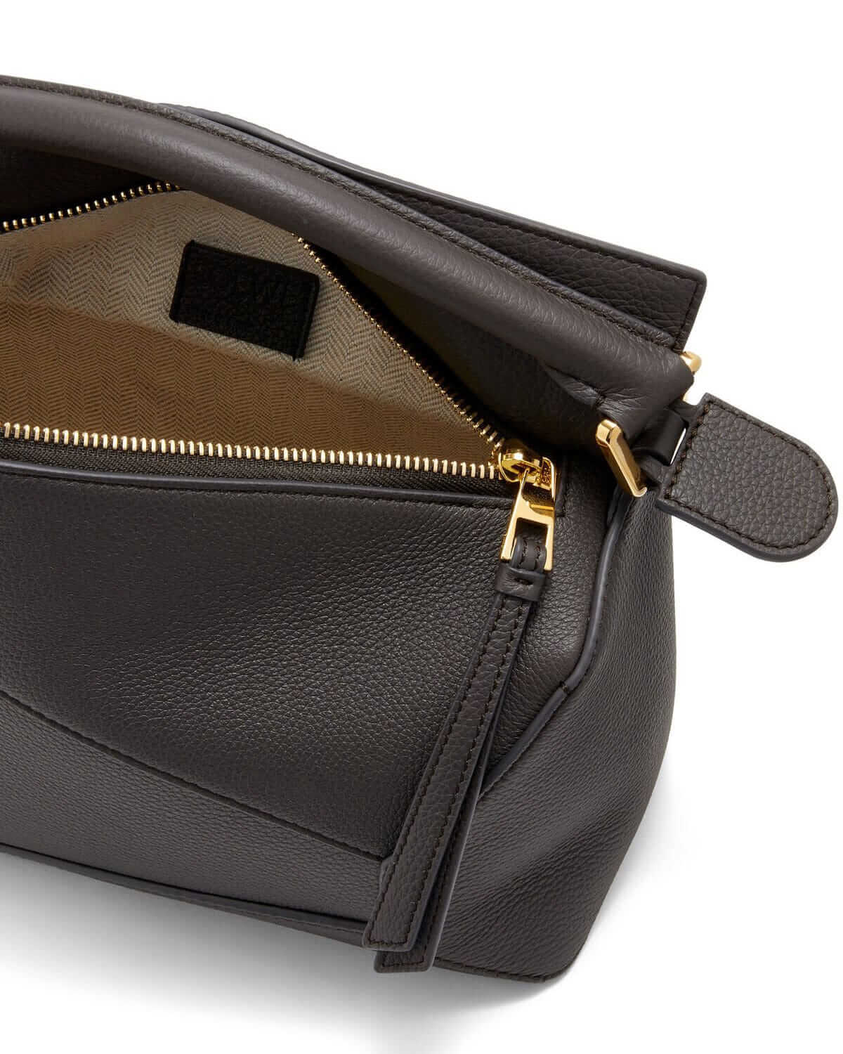 LOEWE Small Puzzle Bag In  Calfskin - Dark Grey