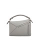 LOEWE Small Puzzle Bag In  Calfskin - Pearl Grey