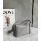 LOEWE Small Puzzle Bag In  Calfskin - Pearl Grey