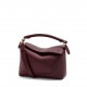 LOEWE Small Puzzle Bag In  Calfskin - Dark Burgundy