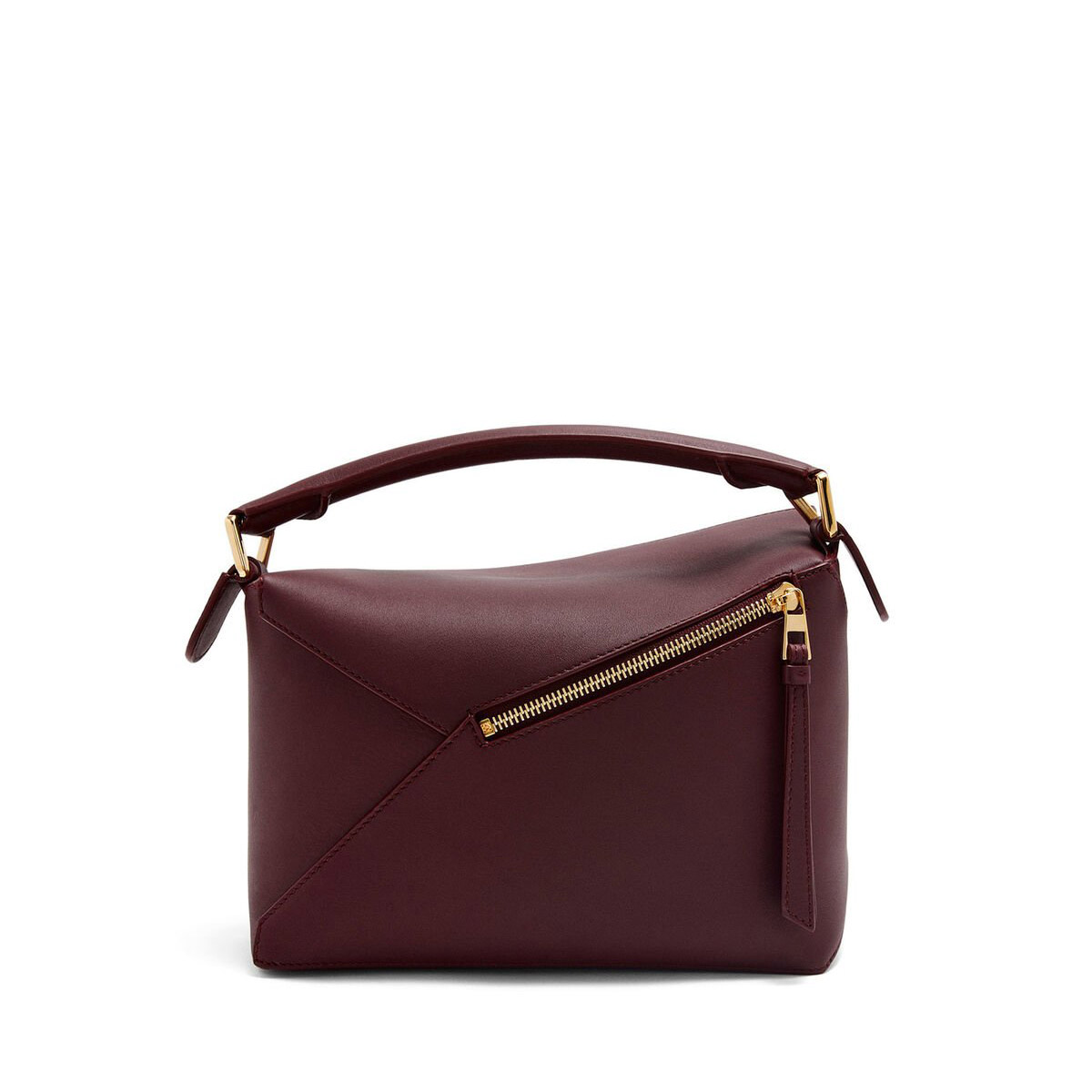 LOEWE Small Puzzle Bag In  Calfskin - Dark Burgundy