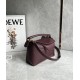 LOEWE Small Puzzle Bag In  Calfskin - Dark Burgundy