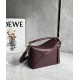 LOEWE Small Puzzle Bag In  Calfskin - Dark Burgundy