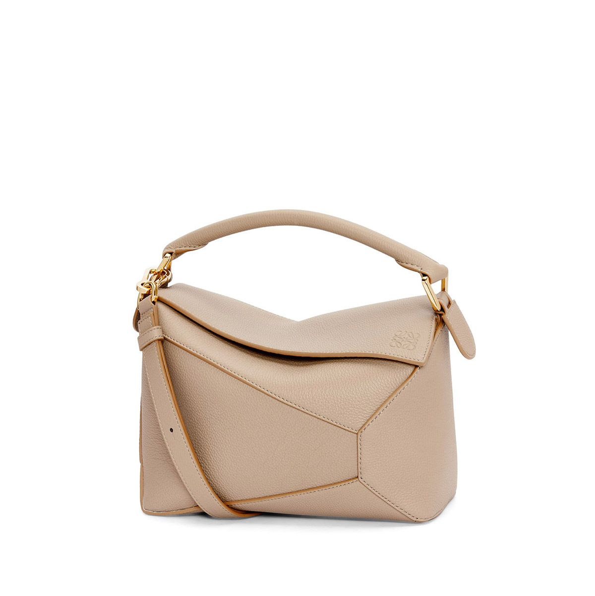 LOEWE Small Puzzle Bag In  Calfskin - Sand