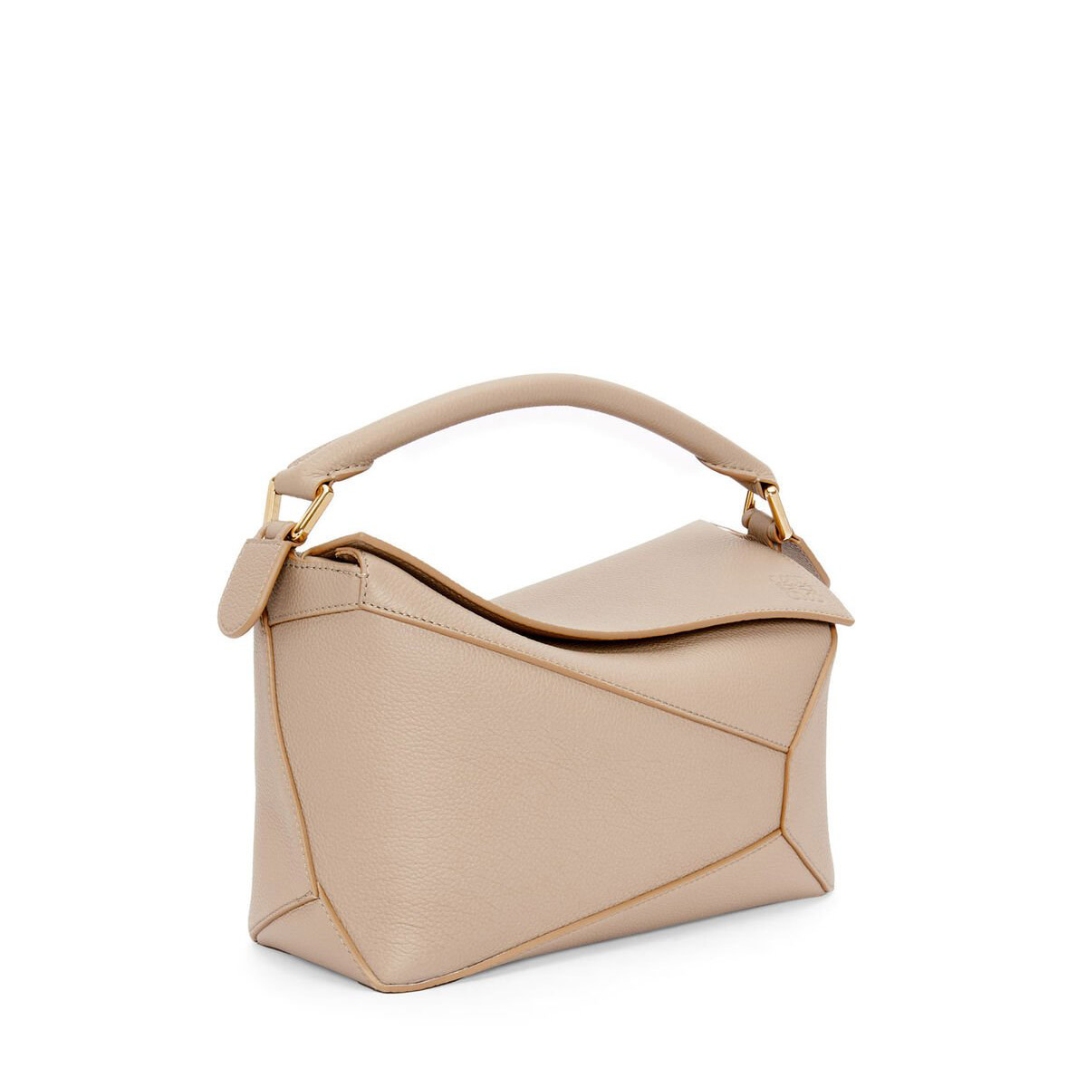 LOEWE Small Puzzle Bag In  Calfskin - Sand