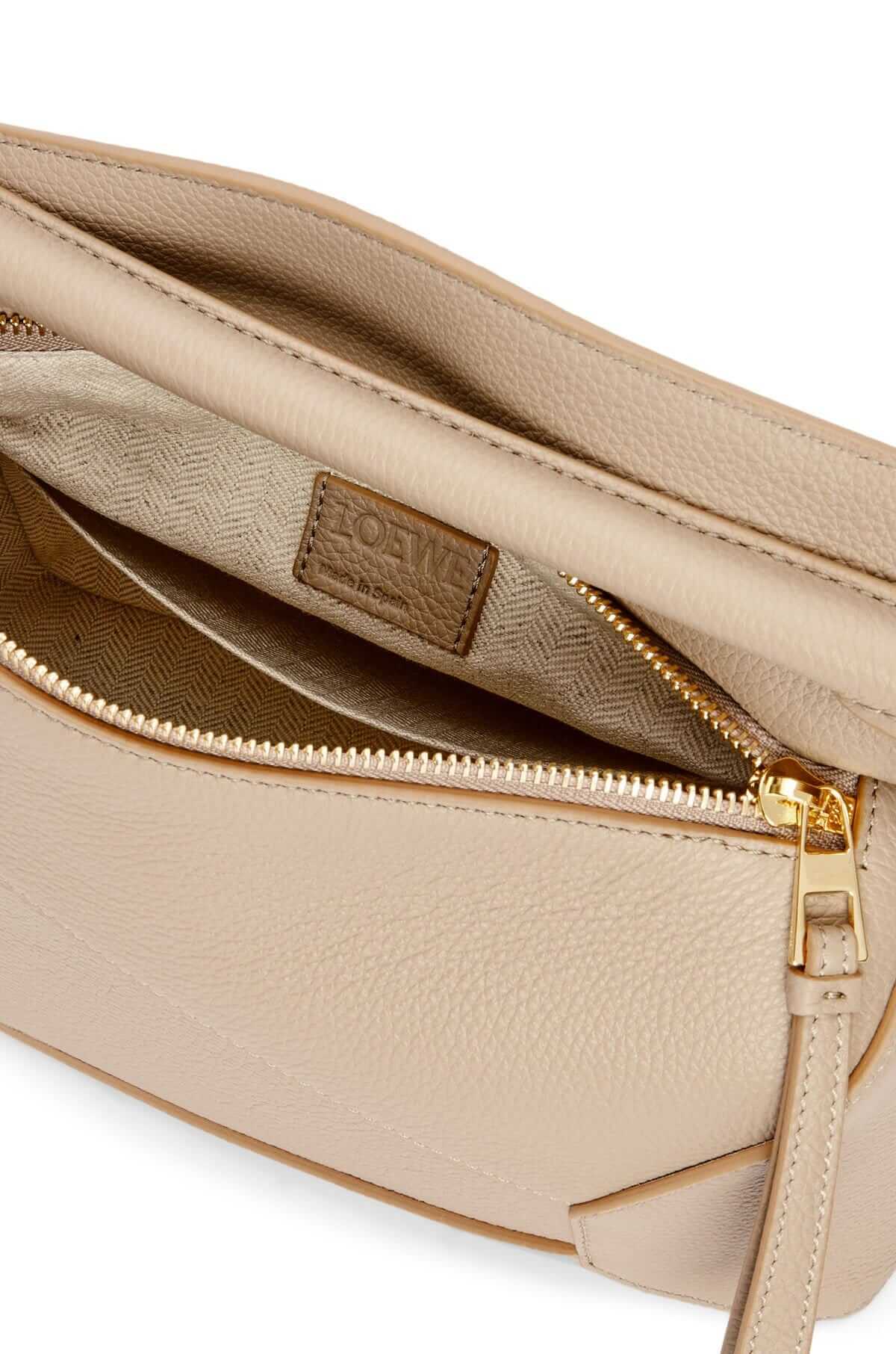 LOEWE Small Puzzle Bag In  Calfskin - Sand