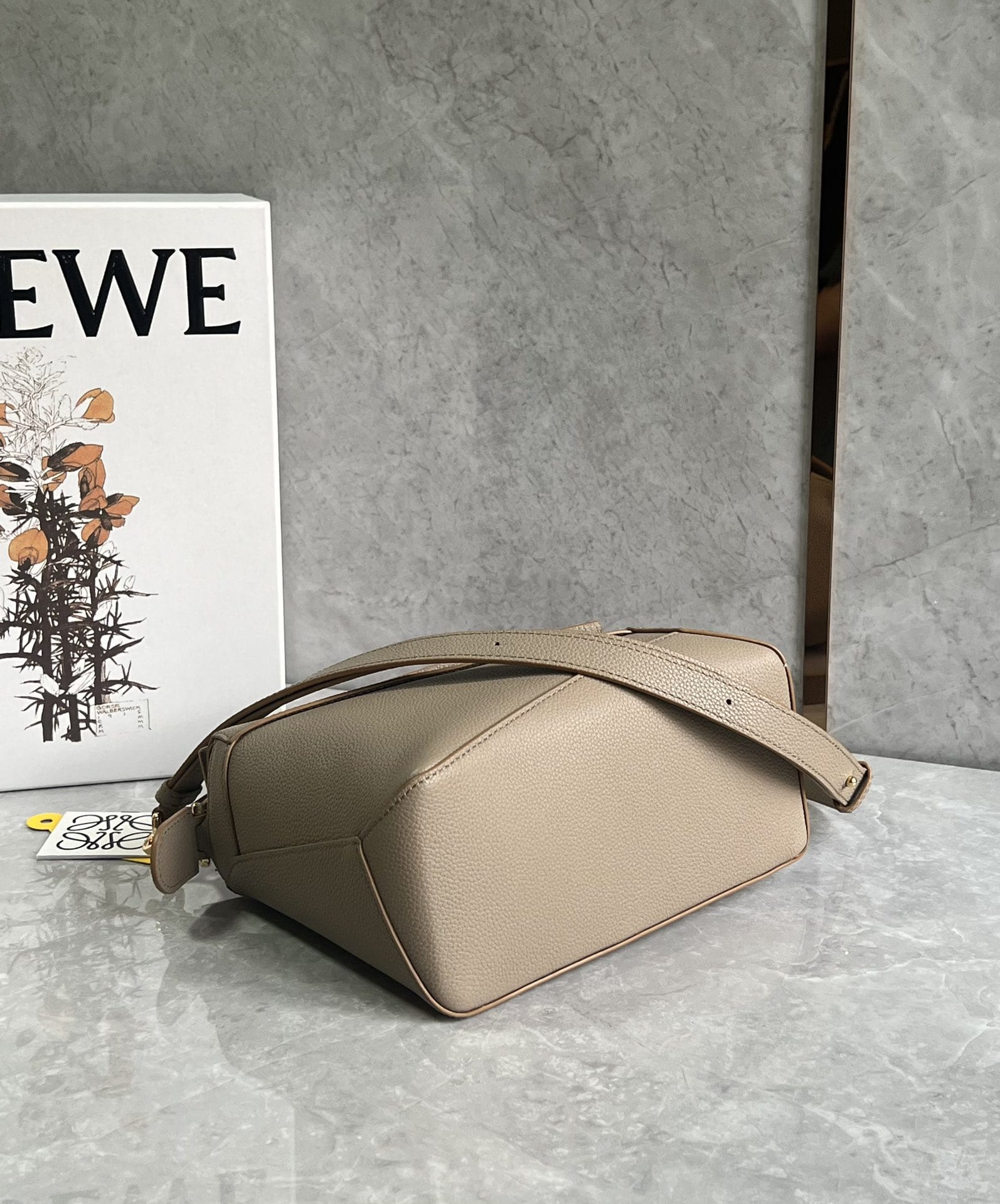 LOEWE Small Puzzle Bag In  Calfskin - Sand